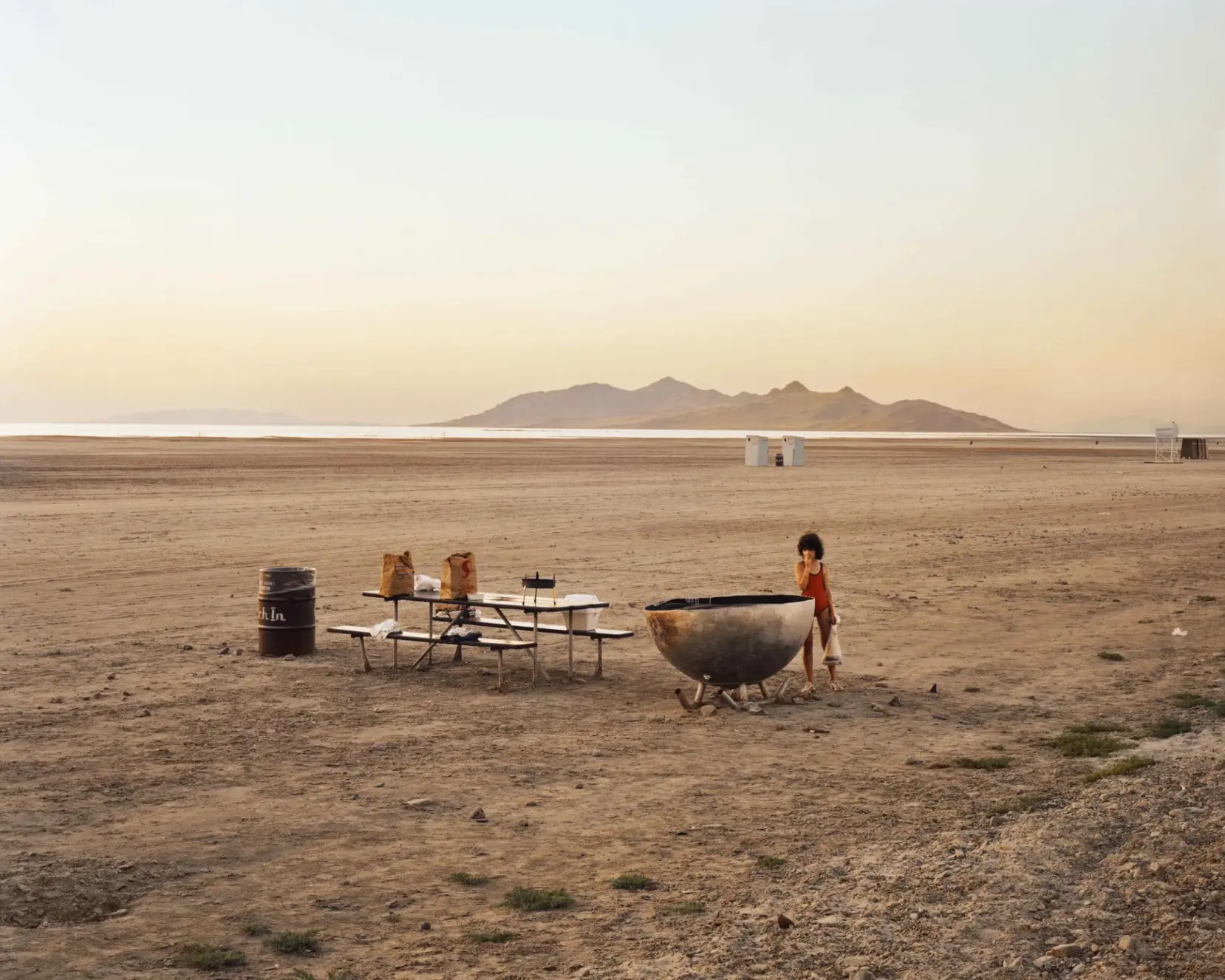 Joel Sternfeld, Great Salt Lake, Utah, August 1979, 1979