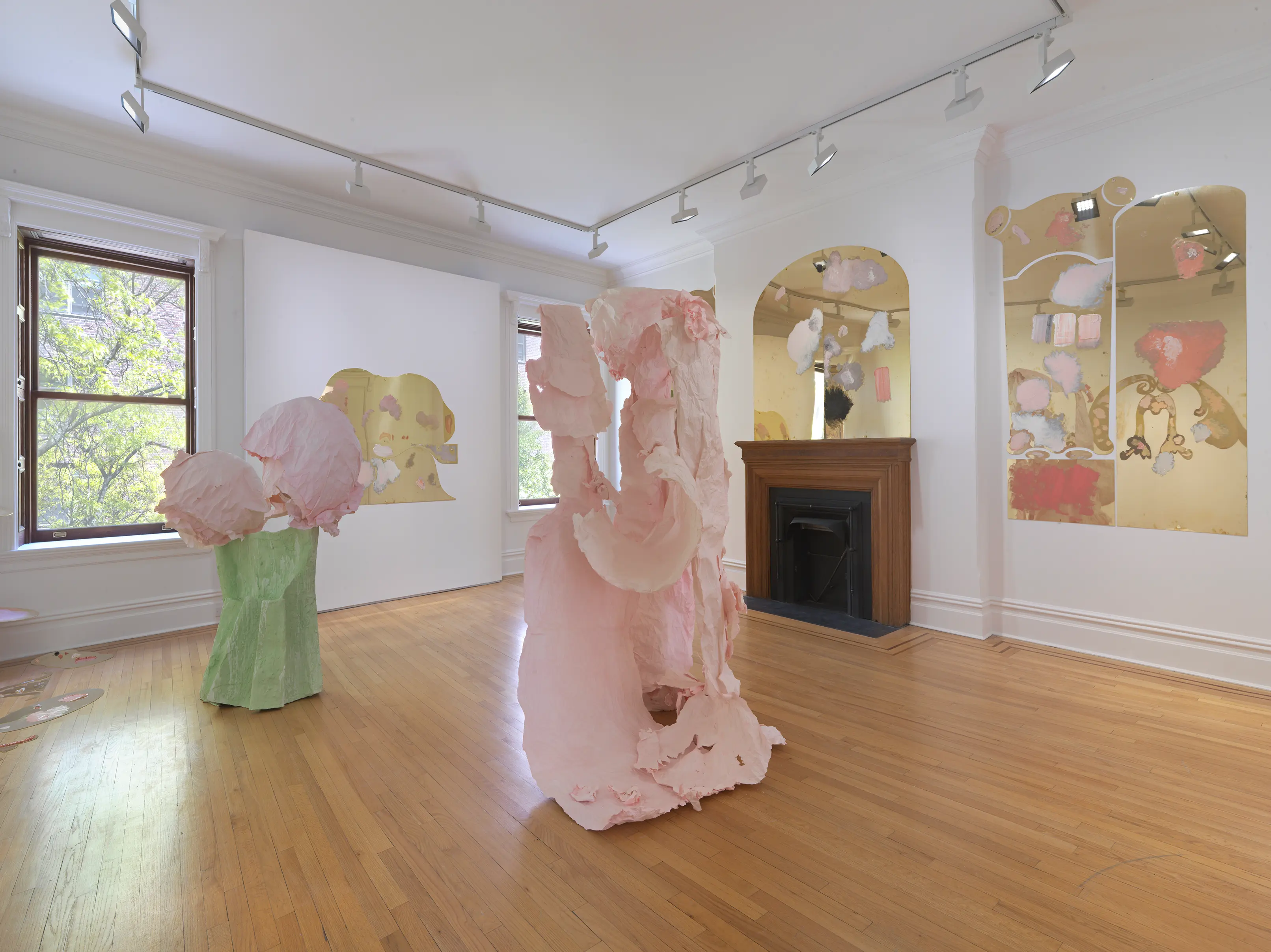 Installation view from Karla Black: Karla Black